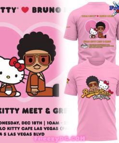 Bruno Mars x Hello Kitty Meet & Greet Pink T-Shirt