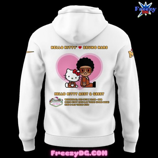 Bruno Mars x Hello Kitty Meet & Greet White Hoodie