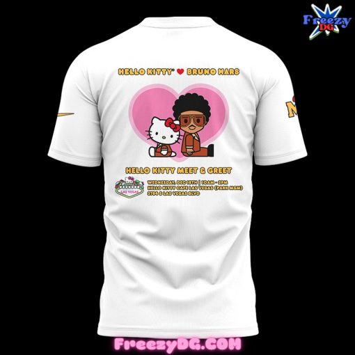 Bruno Mars x Hello Kitty Meet & Greet White T-shirt