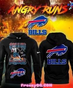 Buffalo Bills Angry Runs 2024 Black Hoodie