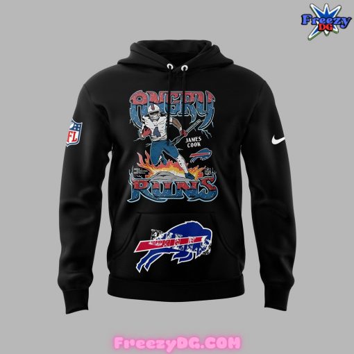 Buffalo Bills Angry Runs 2024 Black Hoodie