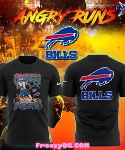 Buffalo Bills Angry Runs 2024 Black T-Shirt