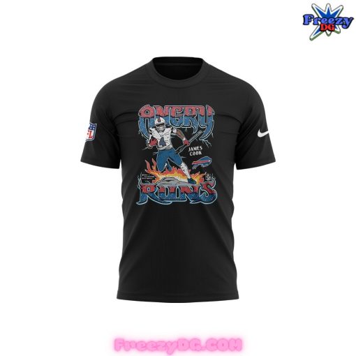 Buffalo Bills Angry Runs 2024 Black T-Shirt