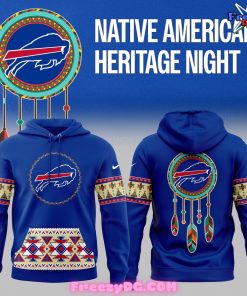 Buffalo Bills Native American Heritage Month Blue Hoodie