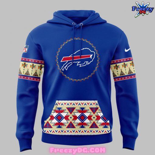 Buffalo Bills Native American Heritage Month Blue Hoodie