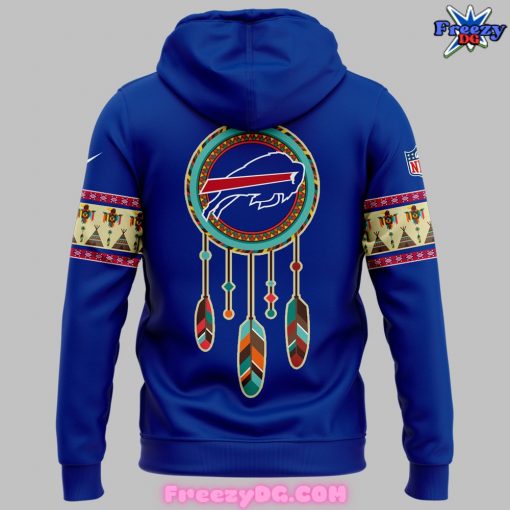 Buffalo Bills Native American Heritage Month Blue Hoodie