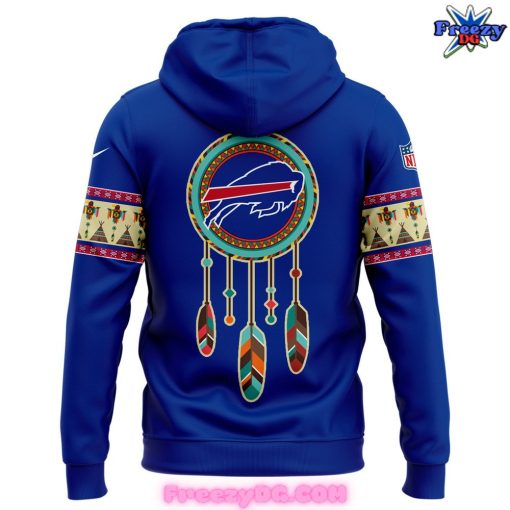 Buffalo Bills Native American Heritage Month Blue Zip Hoodie