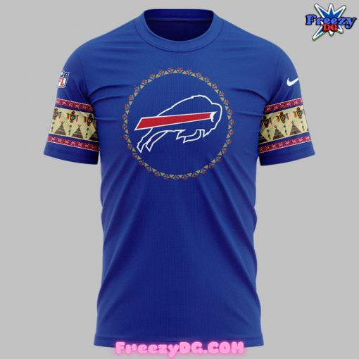 Buffalo Bills Native American Heritage Night Blue T-Shirt