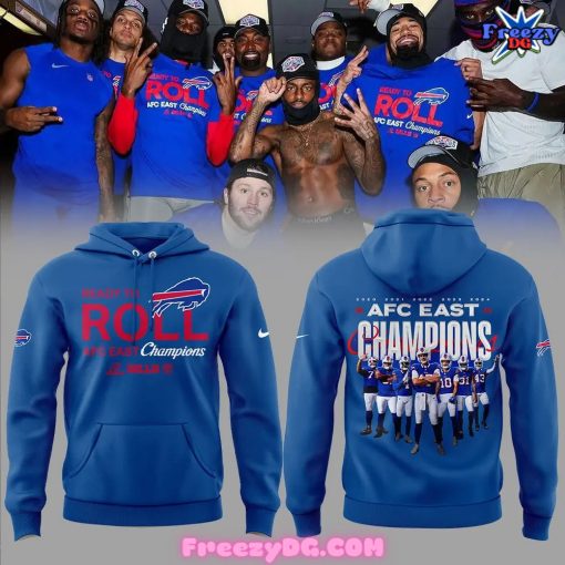 Buffalo Bills Ready To Roll AFC East Champions 2024 Blue Hoodie