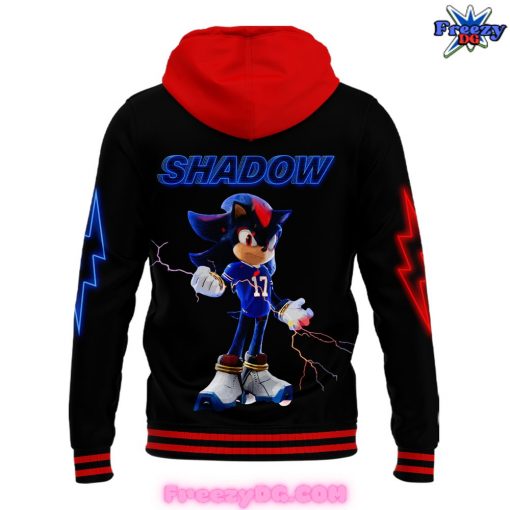 Buffalo Bills x Sonic 3 Shadow the Hedgehog Black Hoodie