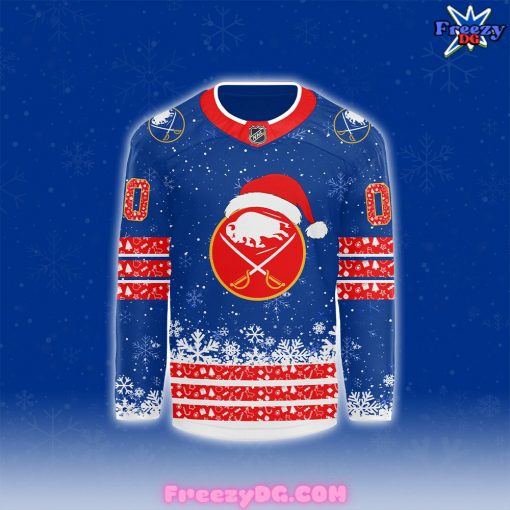 Buffalo Sabres Merry Christmas 2024 Blue Hockey Jersey