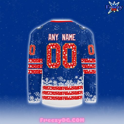 Buffalo Sabres Merry Christmas 2024 Blue Hockey Jersey