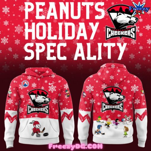 Charlotte Checkers Peanuts Holiday Specialty Hoodie