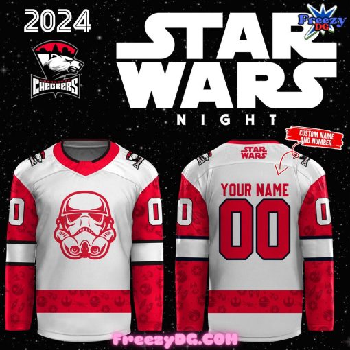 Charlotte Checkers x Star Wars Night Hockey Jersey