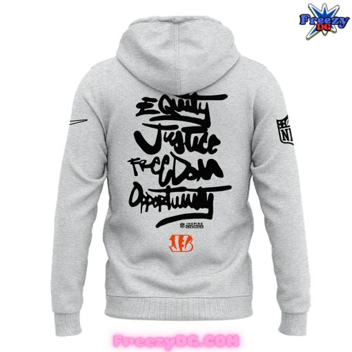 Cincinnati Bengals Be A Change Maker Grey Hoodie