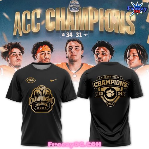 Clemson Tigers Champions 2024 Black T-Shirt