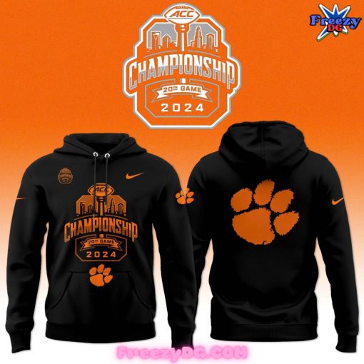 Clemson Tigers Nike ACC Championship 2024 Black Hoodie