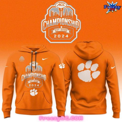 Clemson Tigers Nike ACC Championship 2024 Orange Hoodie