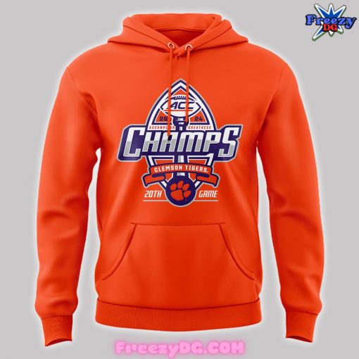 Clemson Tigers Football Conference Champions Orange Hoodie