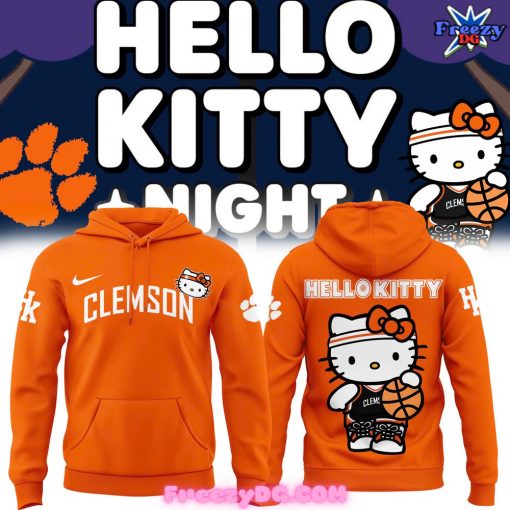 Clemson Tigers x Hello Kitty Special Orange Hoodie