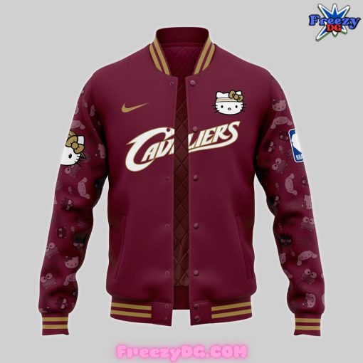 Cleveland Cavaliers x Hello Kitty Night 2024 Baseball Jacket