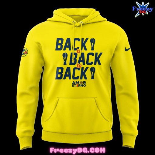 Club América Back to Back Champions Yellow Nike Hoodie