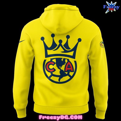 Club América Back to Back Champions Yellow Nike Hoodie