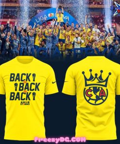 Club América Back to Back Champions Yellow Nike T-Shirt