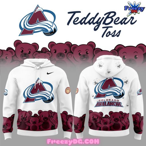 Colorado Avalanche Teddy Bear Toss Hoodie