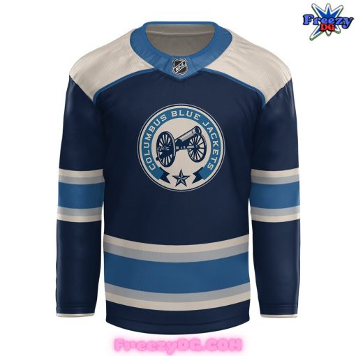 Columbus Blue Jackets x Chill Guy Blue Hockey Jersey