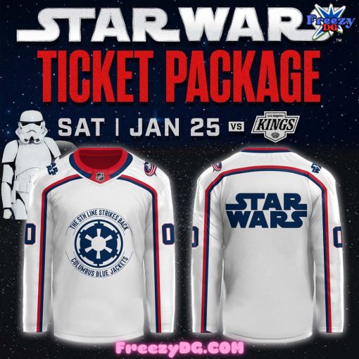 Columbus Blue Jackets x Star Wars Ticket Package Hockey Jersey