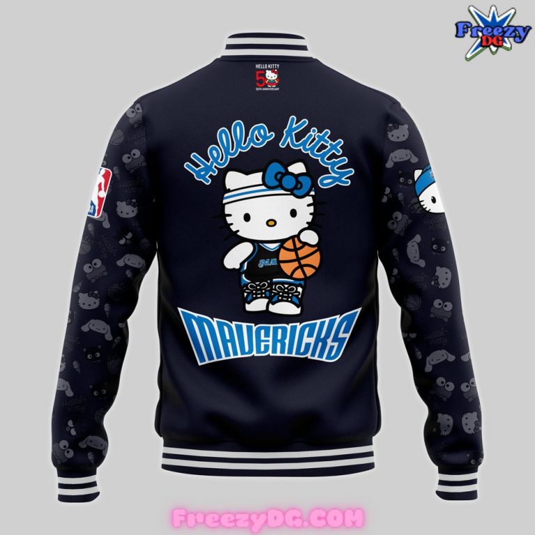 Dallas Mavericks x Hello Kitty Night 2024 Baseball Jacket FreezyDG