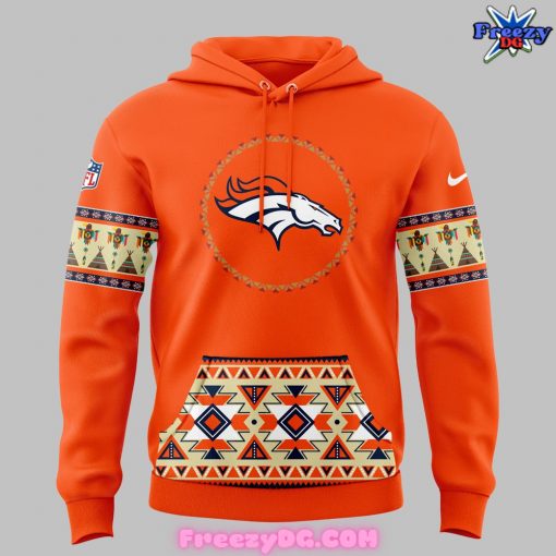 Denver Broncos Native American Heritage Orange Hoodie