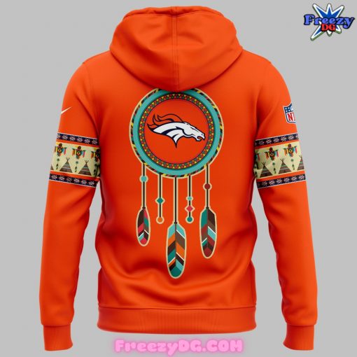 Denver Broncos Native American Heritage Orange Hoodie