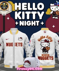 Denver Nuggets x Hello Kitty Night 2024 Baseball Jacket