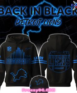 Detroit Lions Back In Black NFL Limited Edition Hoodie