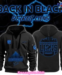 Detroit Lions Back In Black NFL Limited New Hoodie