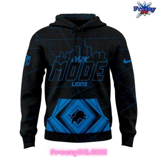 Detroit Lions Back in Black Dark Mode Hoodie