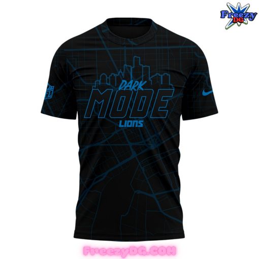 Detroit Lions Back in Black Dark Mode T-Shirt