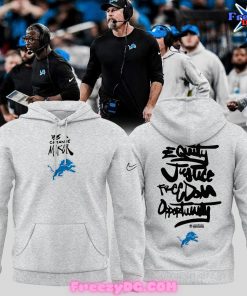 Detroit Lions Be A Change Maker Special Grey Hoodie