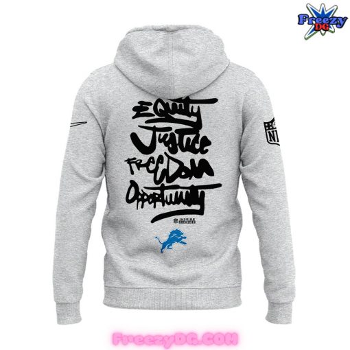 Detroit Lions Be A Change Maker Special Grey Hoodie