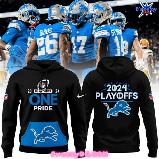 Detroit Lions One Pride Playoffs 2024 Hoodie