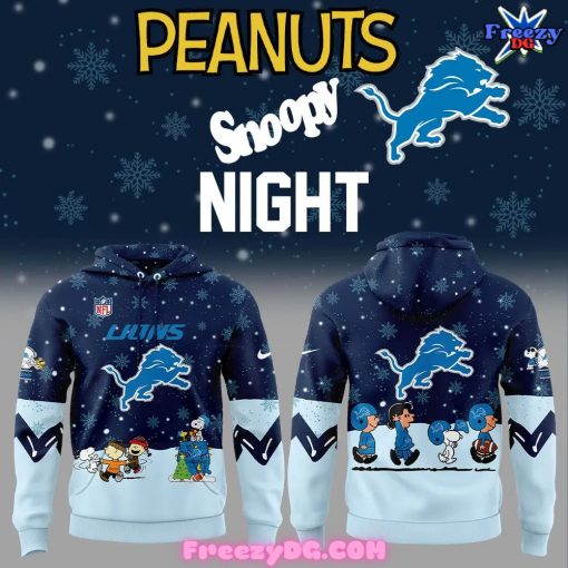 Detroit Lions x Peanuts Snoopy Night 2024 Hoodie