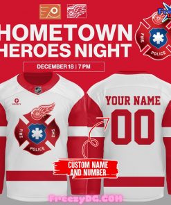 Detroit Red Wings Hometown Heroes Custom Hockey Jersey