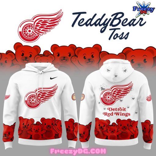 Detroit Red Wings Teddy Bear Toss Hoodie