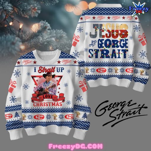 George Strait Jesus Christmas Special Ugly Sweater