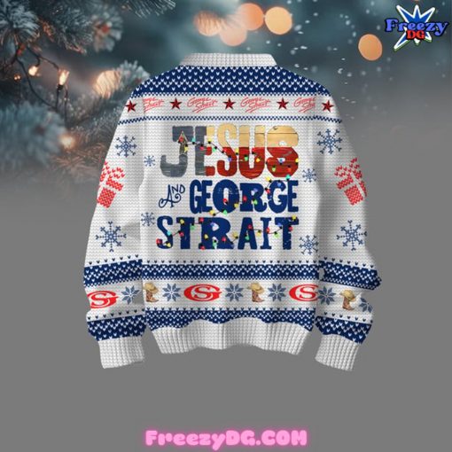 George Strait Jesus Christmas Special Ugly Sweater