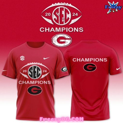 Georgia Bulldogs Nike Conference Champions 2024 T-Shirt