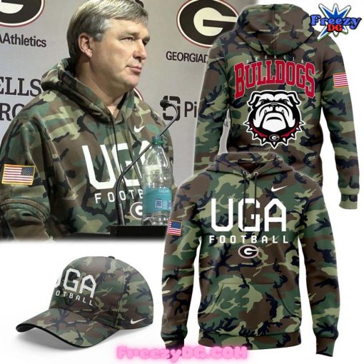 Georgia Bulldogs Salute to Service 2024 Camo Hoodie