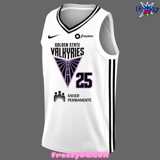 Golden State Valkyries 2025 White Basketball Jersey